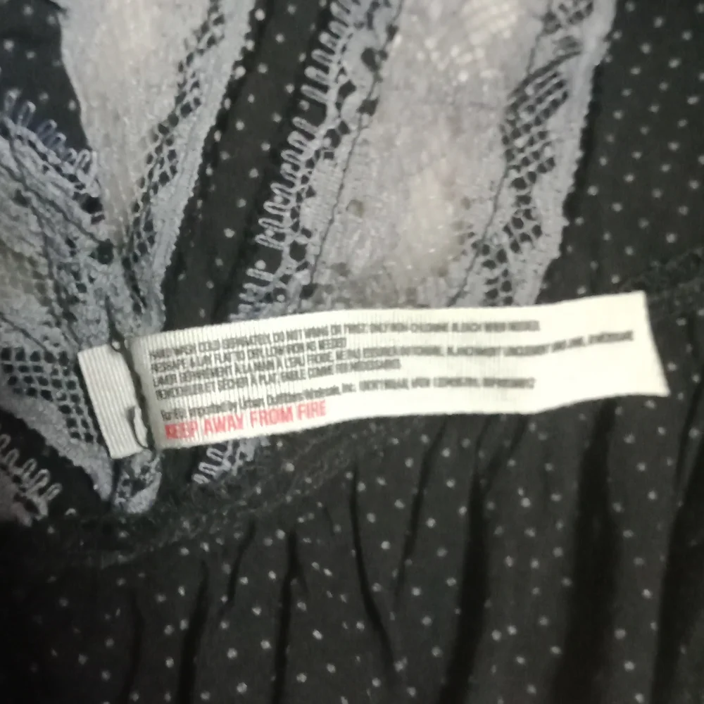 Intimately Free People mini dress Brown/Black Slip Dress - Voile Trapeze - Picture 10 of 16